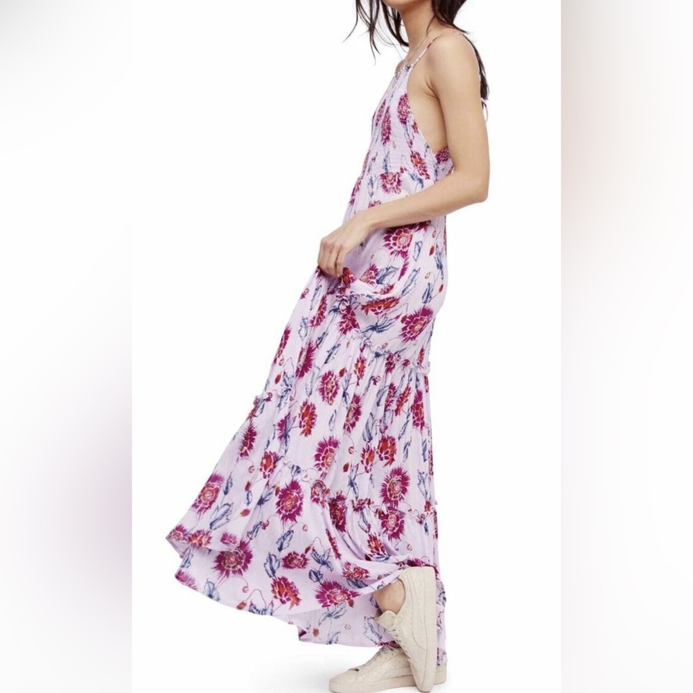 Free People maxi sz M purple garden party